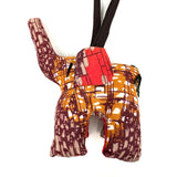 アニマルドール・チャーム・ゾウ  - ルビーブラウン -