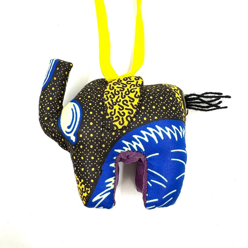 アニマルドール・チャーム・ゾウ  - スカイブルー -