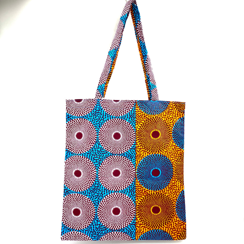エコ -  -RICCI EVERYDAY x ROOTOTE　アフリカントート - アイ・ブルーオレンジホワイト＆オレンジブルー＆太陽の街・オレンジ -