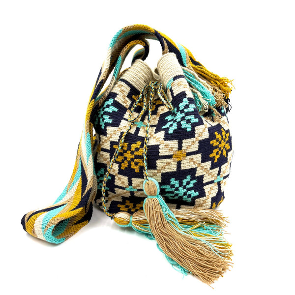 モチーラ・ドスエブラス L - ライトブルー＆イエロー -