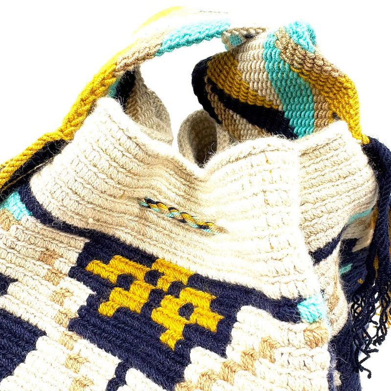 モチーラ・ドスエブラス L - ライトブルー＆イエロー -