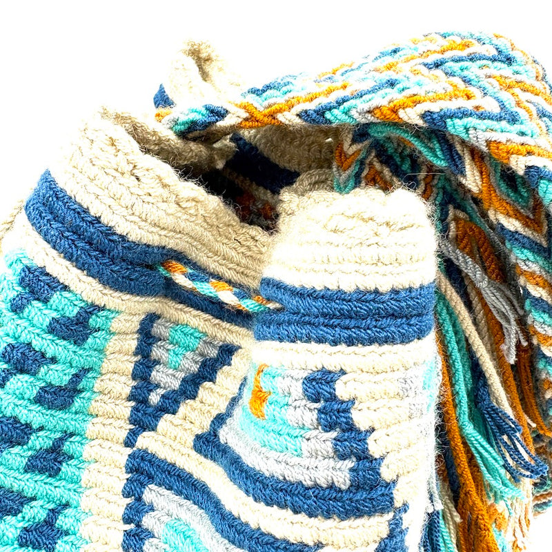 モチーラ・ドスエブラス L - ライトブルー＆ブラウン -