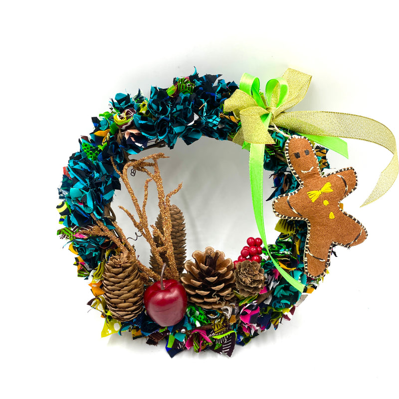 アフリカンプリント・クリスマスリース