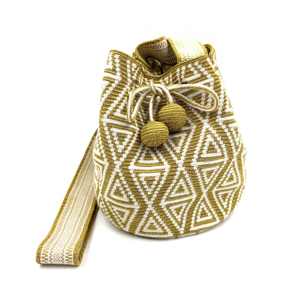 モチーラ・ウナエブラ・スパークル M - ホワイト＆ゴールド -