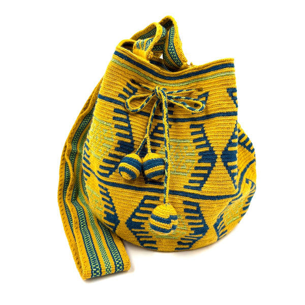 モチーラ・ウナエブラ・スパークル M - イエロー＆ネイビー -