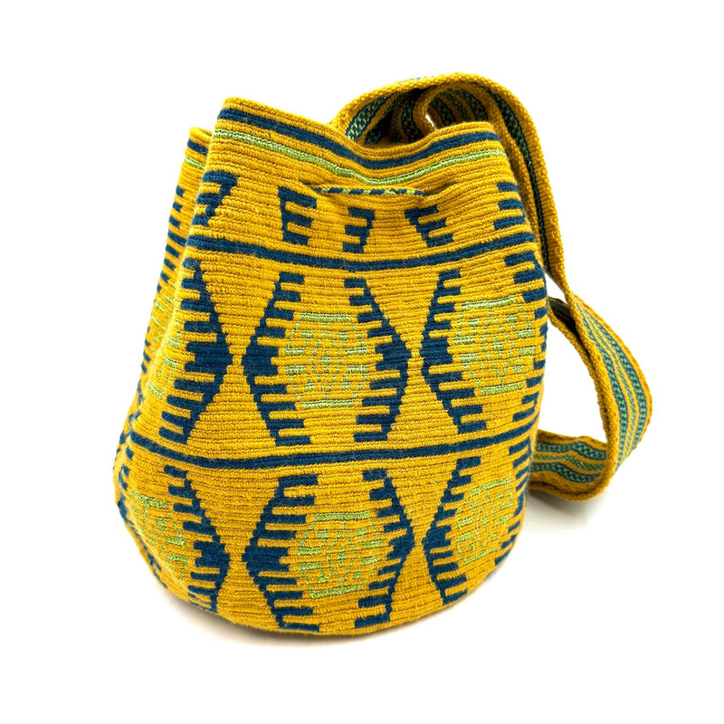 モチーラ・ウナエブラ・スパークル M - イエロー＆ネイビー -