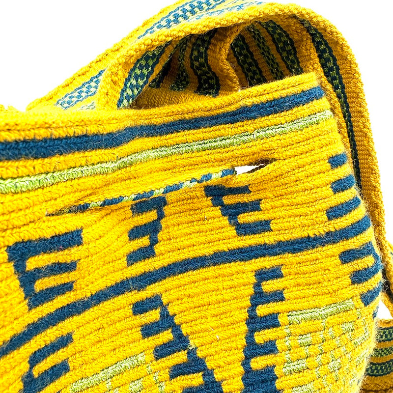 モチーラ・ウナエブラ・スパークル M - イエロー＆ネイビー -