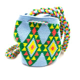 モチーラ・ウナエブラSS - ライトブルー＆グリーン -