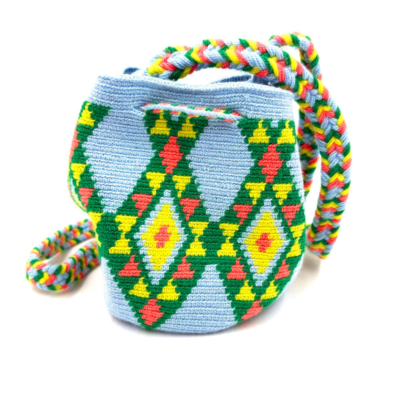 モチーラ・ウナエブラSS - ライトブルー＆グリーン -