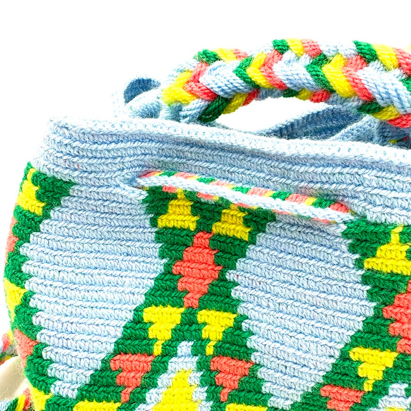 モチーラ・ウナエブラSS - ライトブルー＆グリーン -