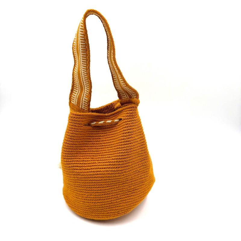 モチーラ・シンプル・ハンドバッグ - オレンジ -