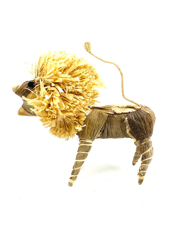 Raffia object lion