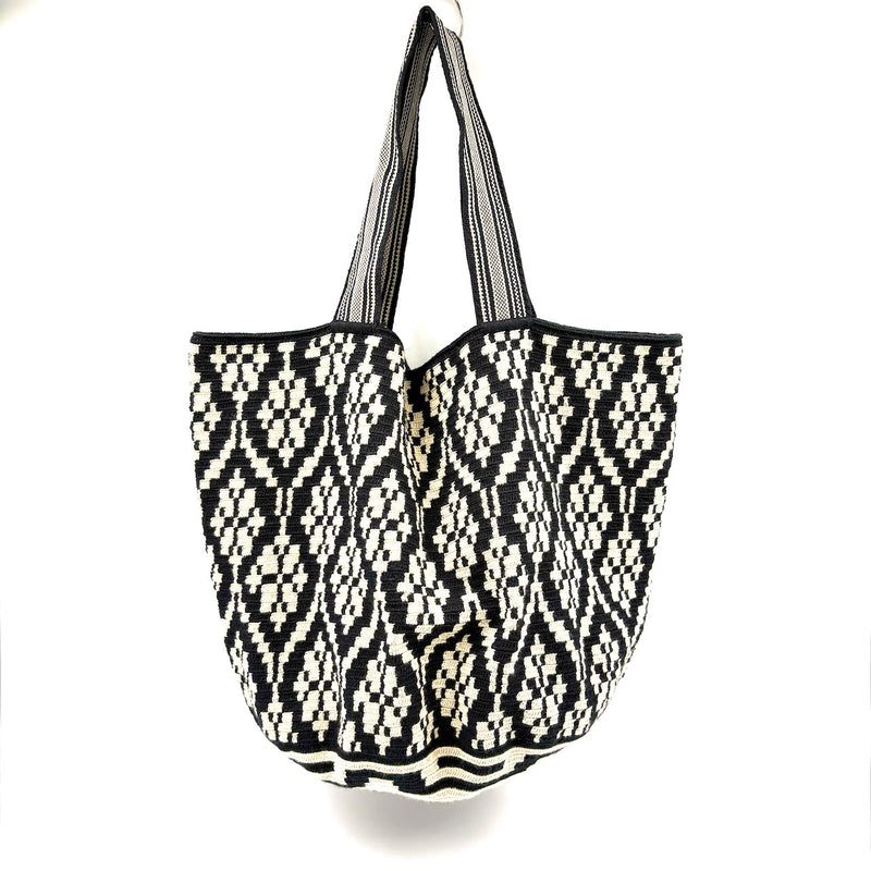 ススバッグ - モザイクブラック＆ホワイト -