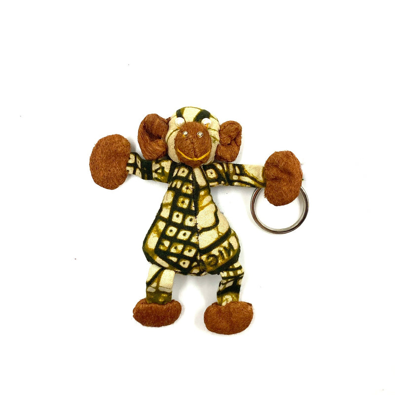 Chimpanzee Berkross Keychain -White Green Man-