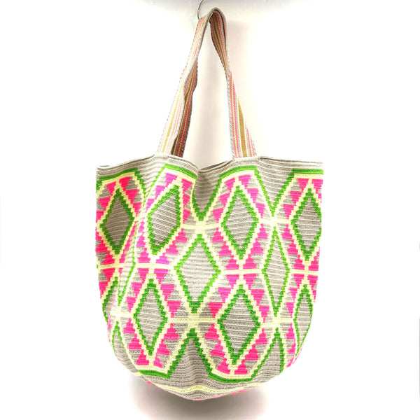 ススバッグ - ピンク＆グリーン -