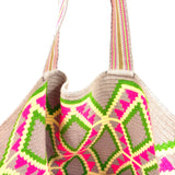 ススバッグ - ピンク＆グリーン -