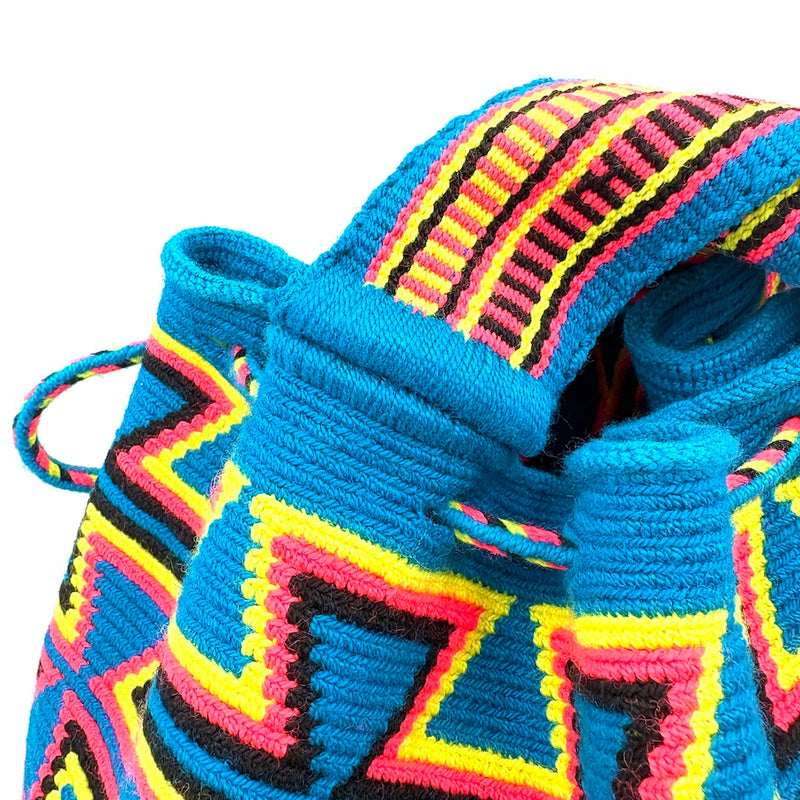 モチーラ・ウナエブラL - ライトブルー＆カラフル -