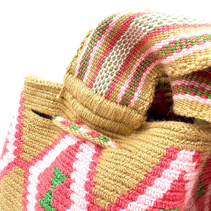 モチーラ・ウナエブラ・スパークルS - ライトブラウン＆ローズ -