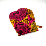 キッチンミトン - アイ・オレンジイエロー＆オレンジピンク -