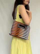 Akello Pochette 38  -Ee Blue Orange & White Blue-