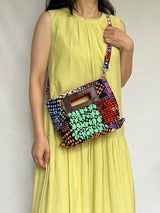 Akello Pochette 38  -Ee Blue Orange & White Blue-