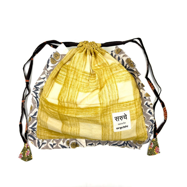 【saruche】ショッパーバッグM - サニー・ブロック -