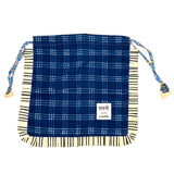 【saruche】ショッパーバッグM - ネイビー・チェック -