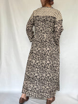 No.46【saruche】ショルダーパッチカシュクールワンピース - ブラック -