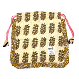 【saruche】ショッパーバッグM - リーフ・サンド -