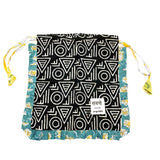 【saruche】ショッパーバッグM - トライバル・ブラック -