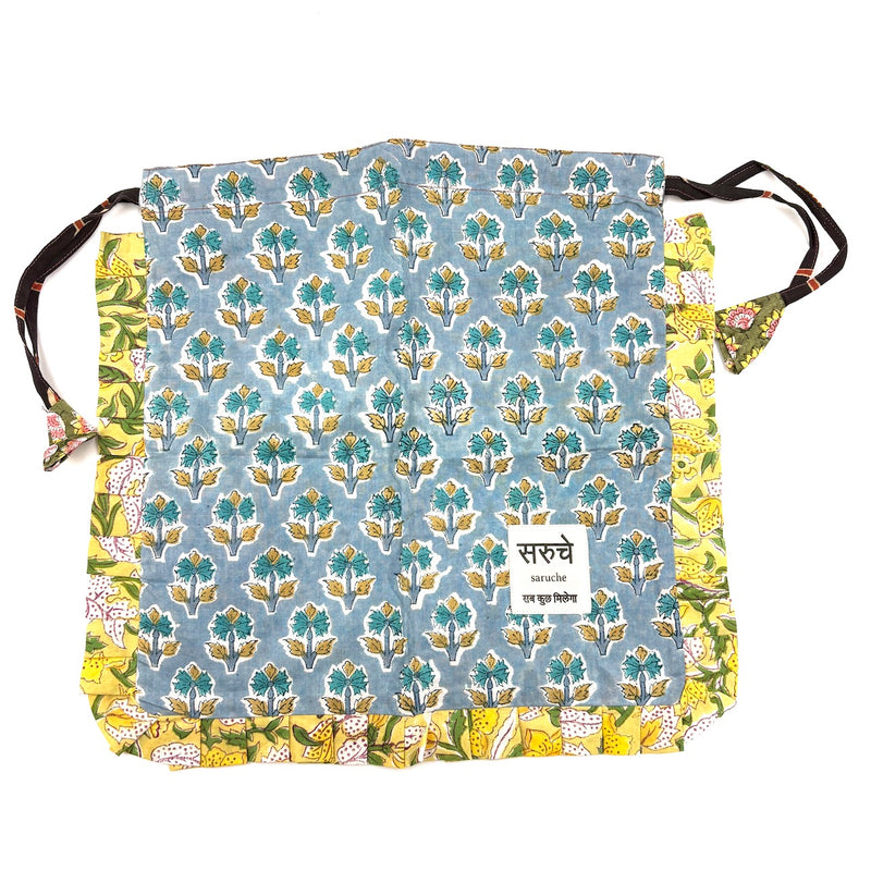 【saruche】ショッパーバッグM - ブルー・ブルーム -