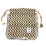 【saruche】ショッパーバッグM - ジグベージュ -