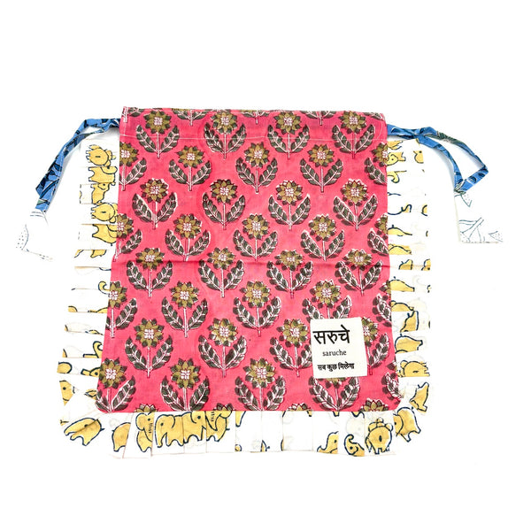 【saruche】ショッパーバッグS - ピーチ・ドロップス -