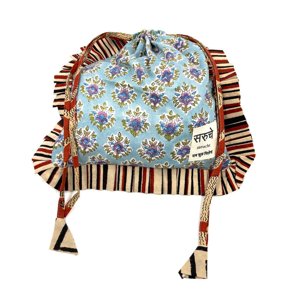 【saruche】ショッパーバッグS - ミントガーデン -