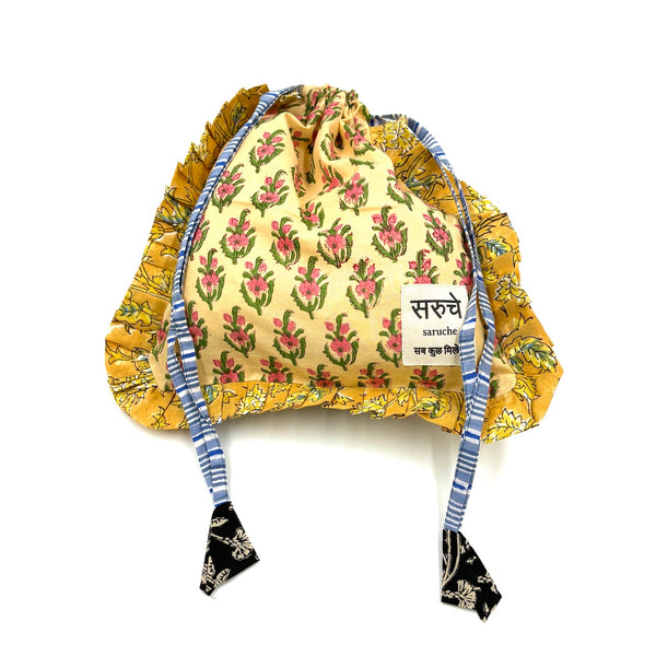 【saruche】ショッパーバッグS - ブルームーン・リーフ -