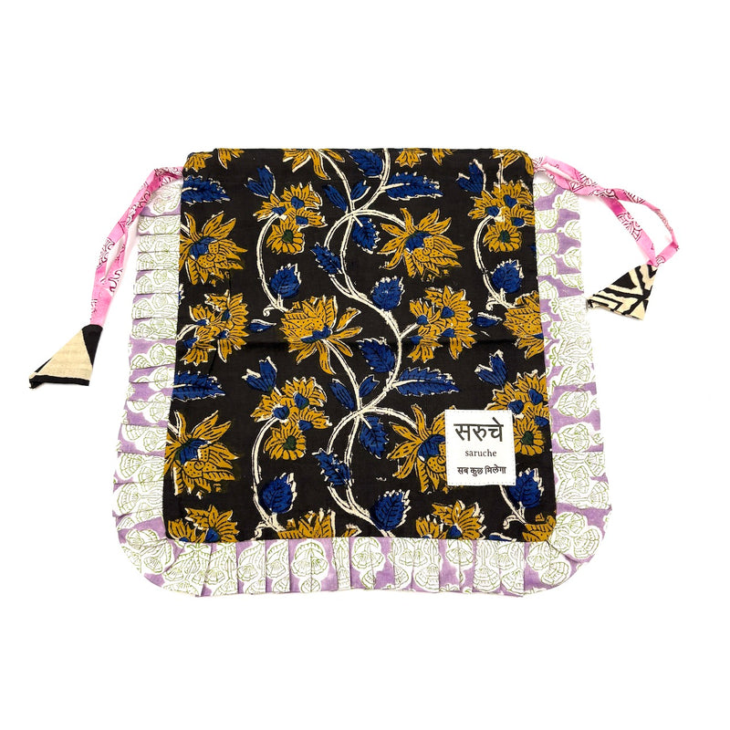 【saruche】ショッパーバッグS - ムーンライトブーケ -