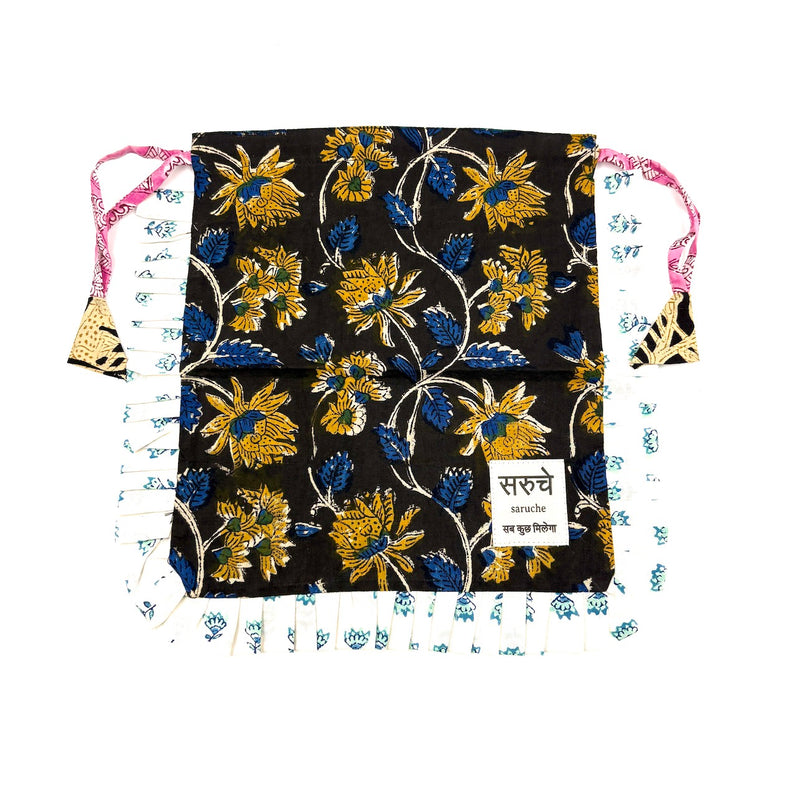 【saruche】ショッパーバッグS - ムーンライトブーケ -