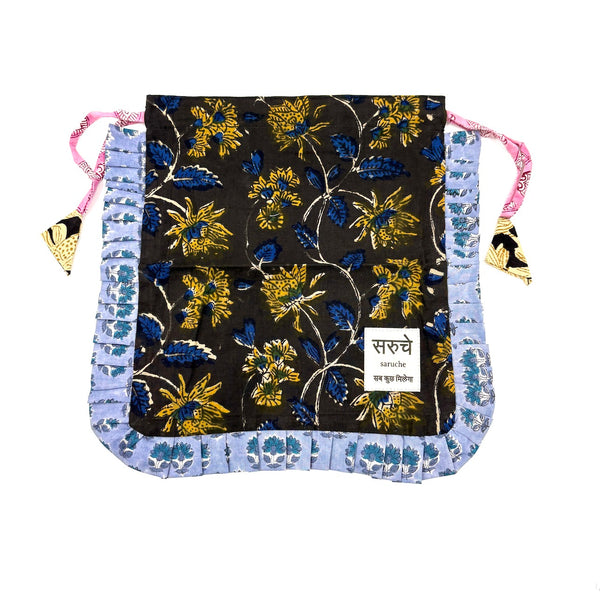 【saruche】ショッパーバッグS - ムーンライトブーケ -