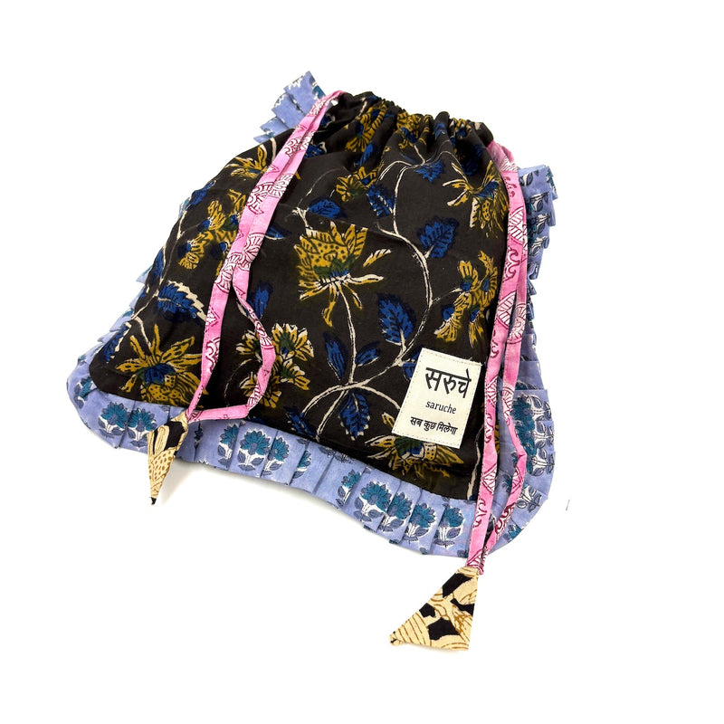 【saruche】ショッパーバッグS - ムーンライトブーケ -