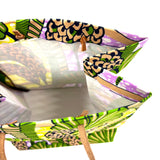 アフリカンプリント・ビッグテディw/ギフトバッグ - リーフシンフォニー -