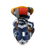 アフリカンプリント・ビッグテディw/ギフトバッグ - サファリスパイラル -