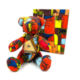 アフリカンプリント・ビッグテディw/ギフトバッグ - モダングラフ -