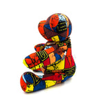 アフリカンプリント・ビッグテディw/ギフトバッグ - モダングラフ -