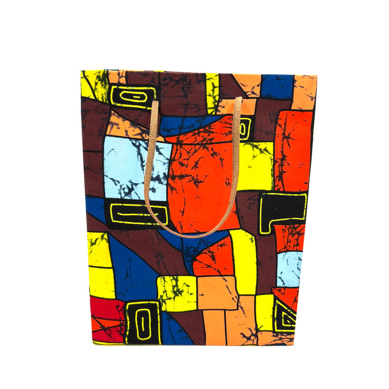 アフリカンプリント・ビッグテディw/ギフトバッグ - モダングラフ -