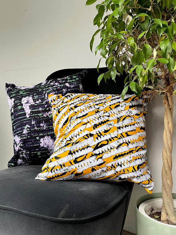 Cushion cover -Battic yellow jusper-