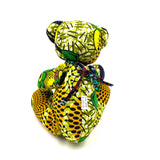 アフリカンプリント・ビッグテディw/ギフトバッグ - ジャングルモザイク -