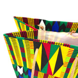 アフリカンプリント・ビッグテディw/ギフトバッグ - ジャングルモザイク -