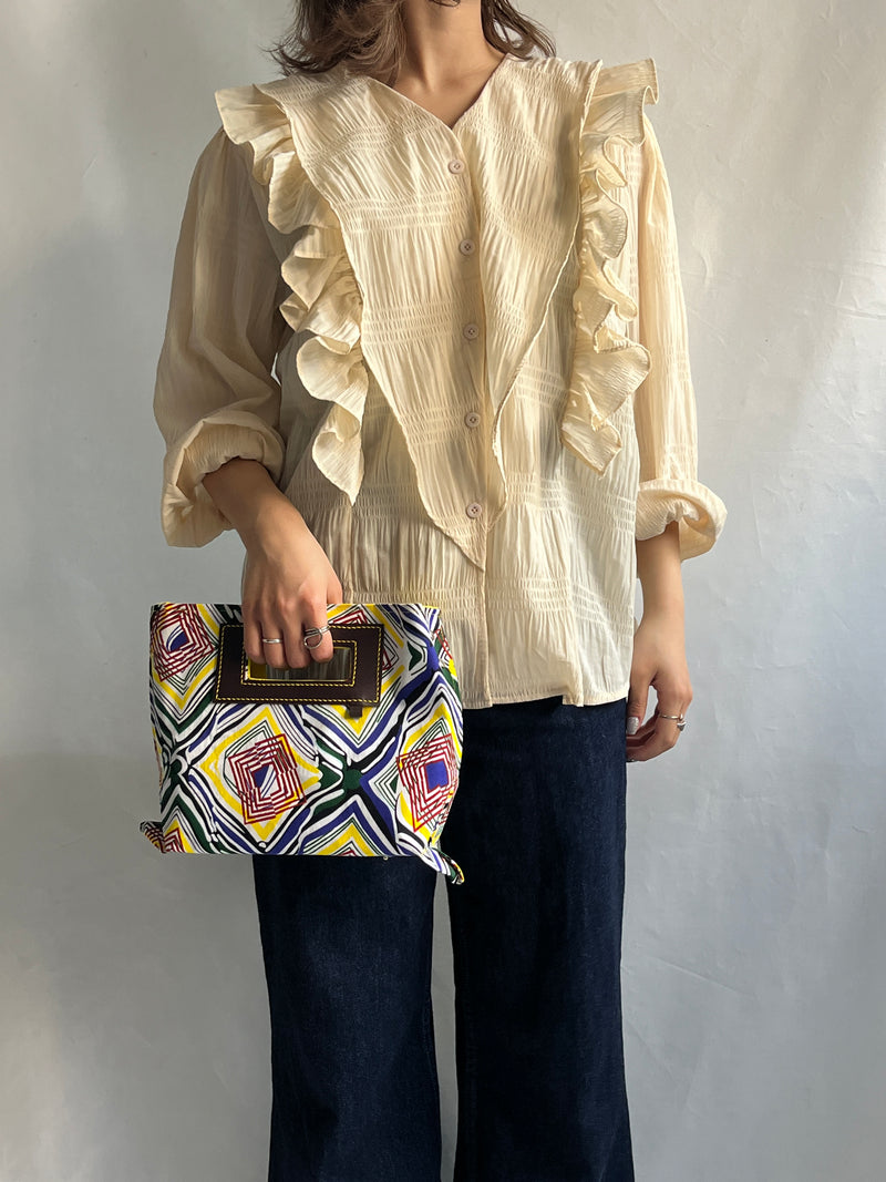Akello Pochette 38  -Ee Blue Orange & White Blue-