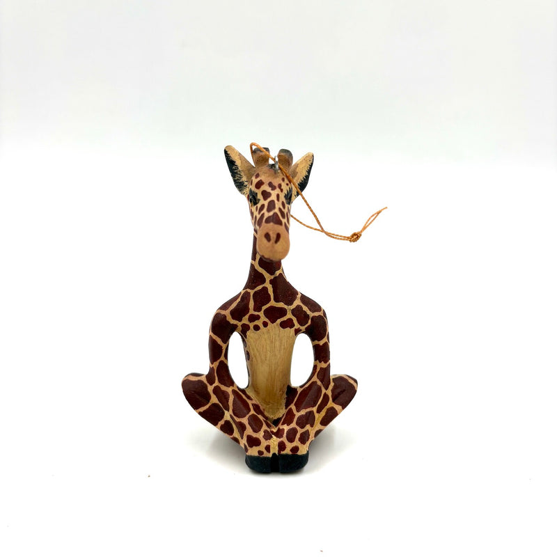 ヨガ・ウッドジラフ・チャーム