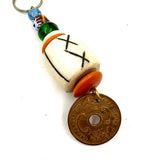 コイン・キーホルダー - ホワイト -